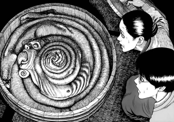 Junji Itos Entwicklung und der Einfluss von H.R. Giger: Ein Blick auf Uzumaki und Body Horror